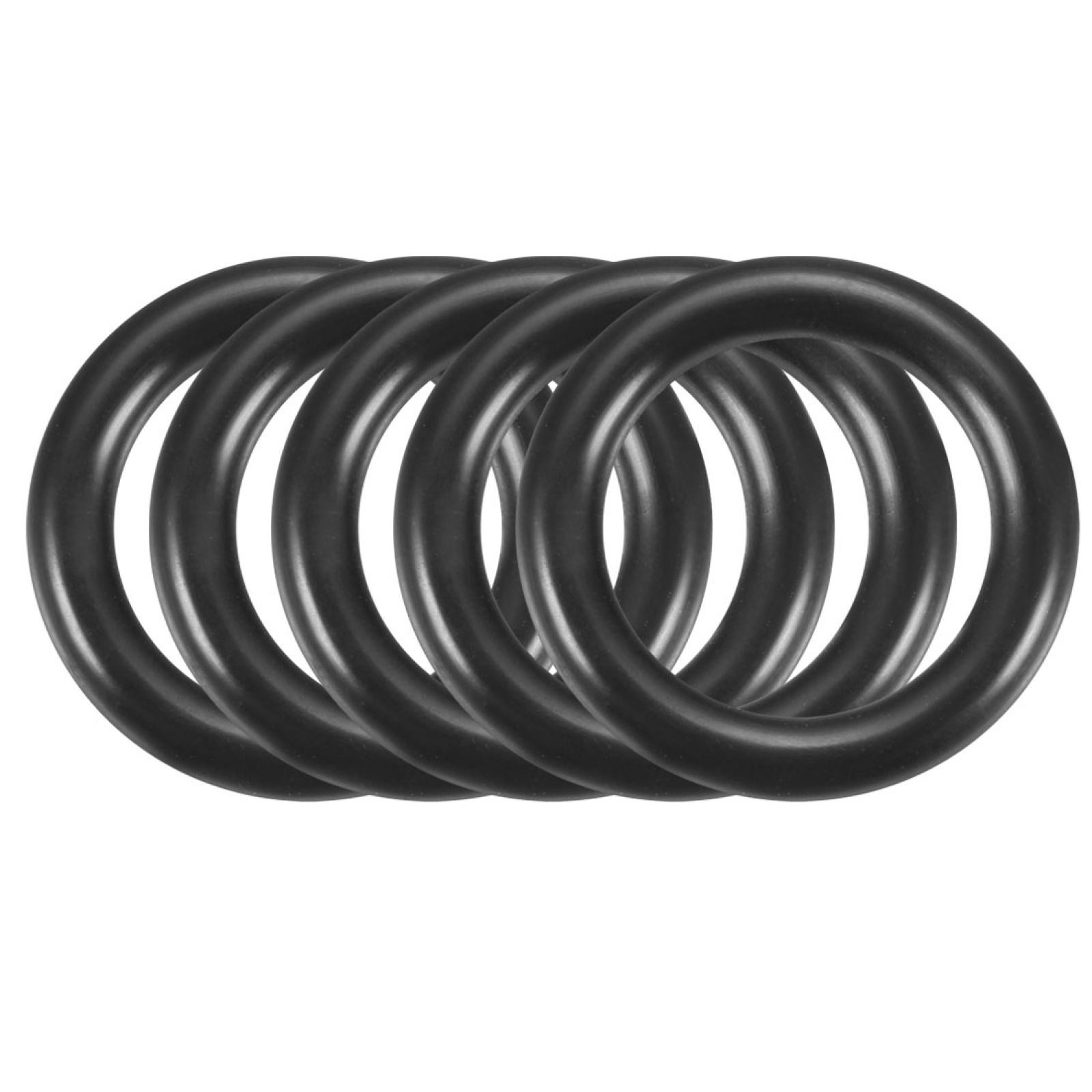 50 Pcs Black 11.2mmx2.65mm Oil Resistant Sealing Ring O-shape NBR Rubber Grommet