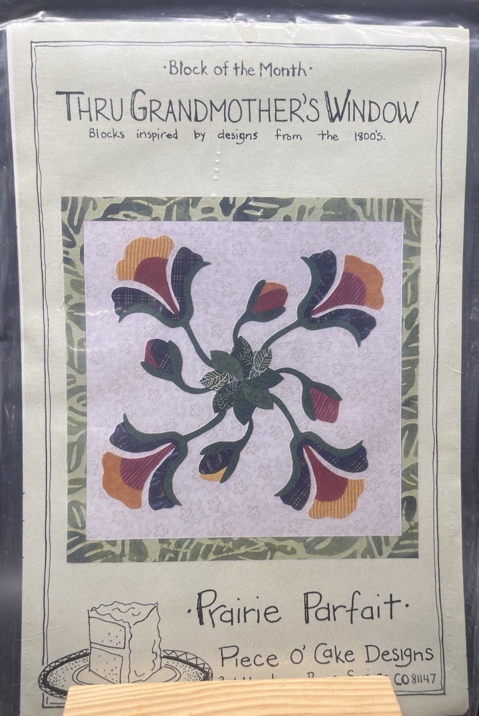 Lot (4) Patterns Block Quilt Thru Grandmother's Window Piece O'Cake Designs