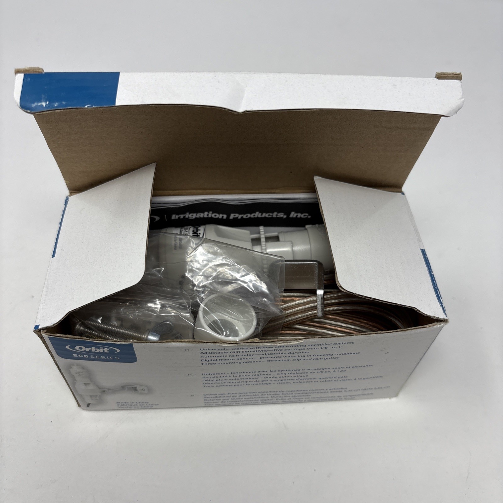ORBIT Rain Freeze Sensor Automatic Universal White Hard Wired 57069