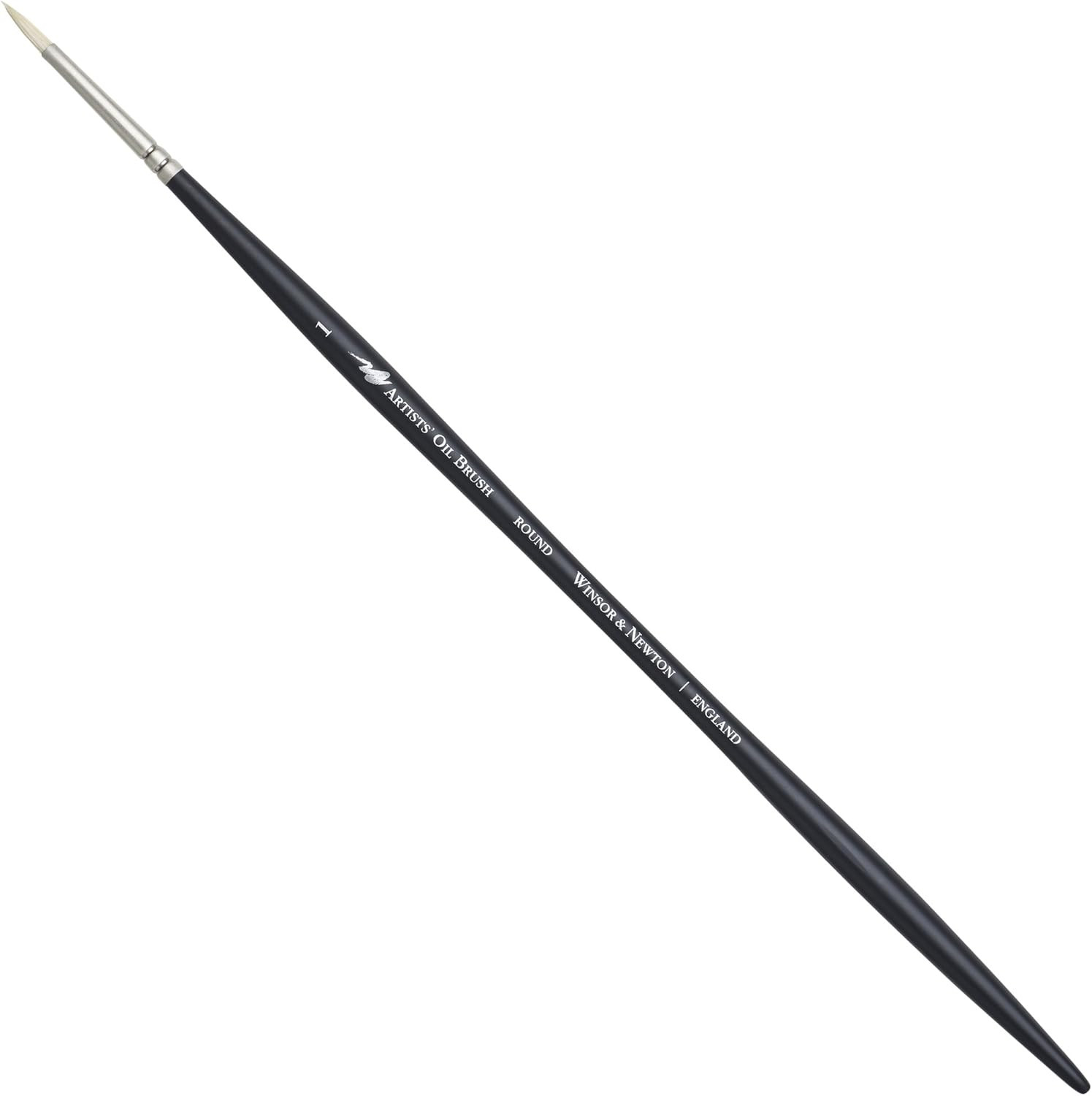 Artists' Oil Hog Paint Brush, Long Handle Size 1, Round