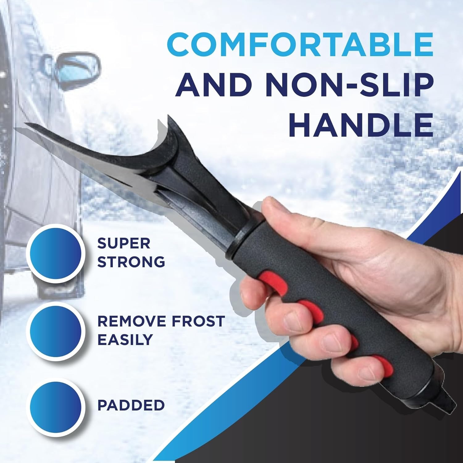 Ice Scraper with Reinforced Handle – Frost & Ice Crusher Tool