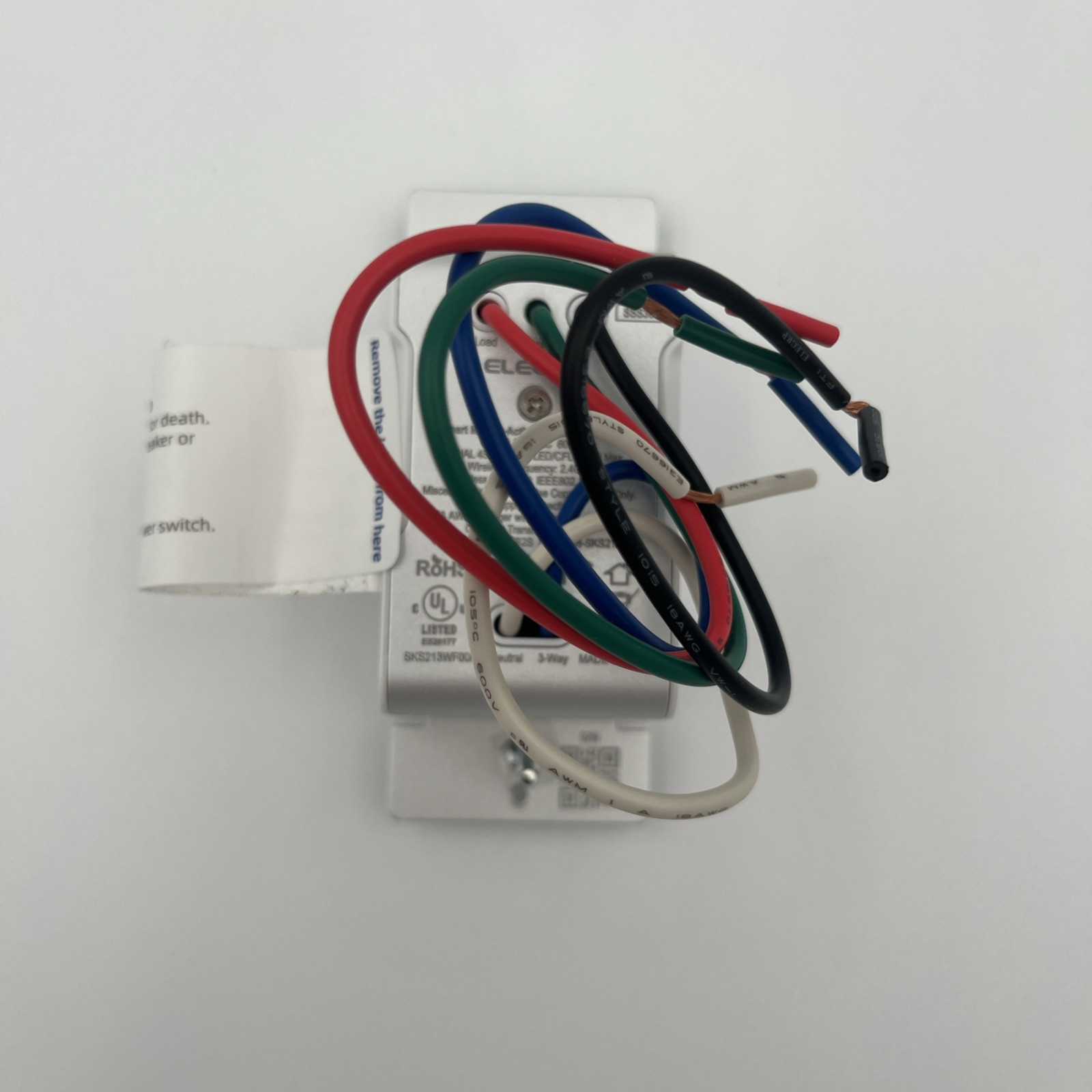 ELEGRP Smart Motion Sensor Switch, 2.4GHz Wi-Fi 3 Way Light Switch Compatible...