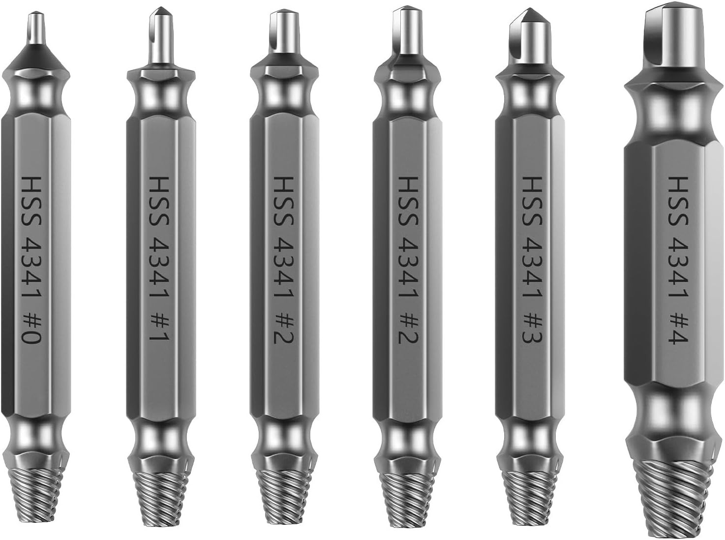 Versatile 6 PCS Extractor Set - Effortless Stripped Screw Removal for DIYers