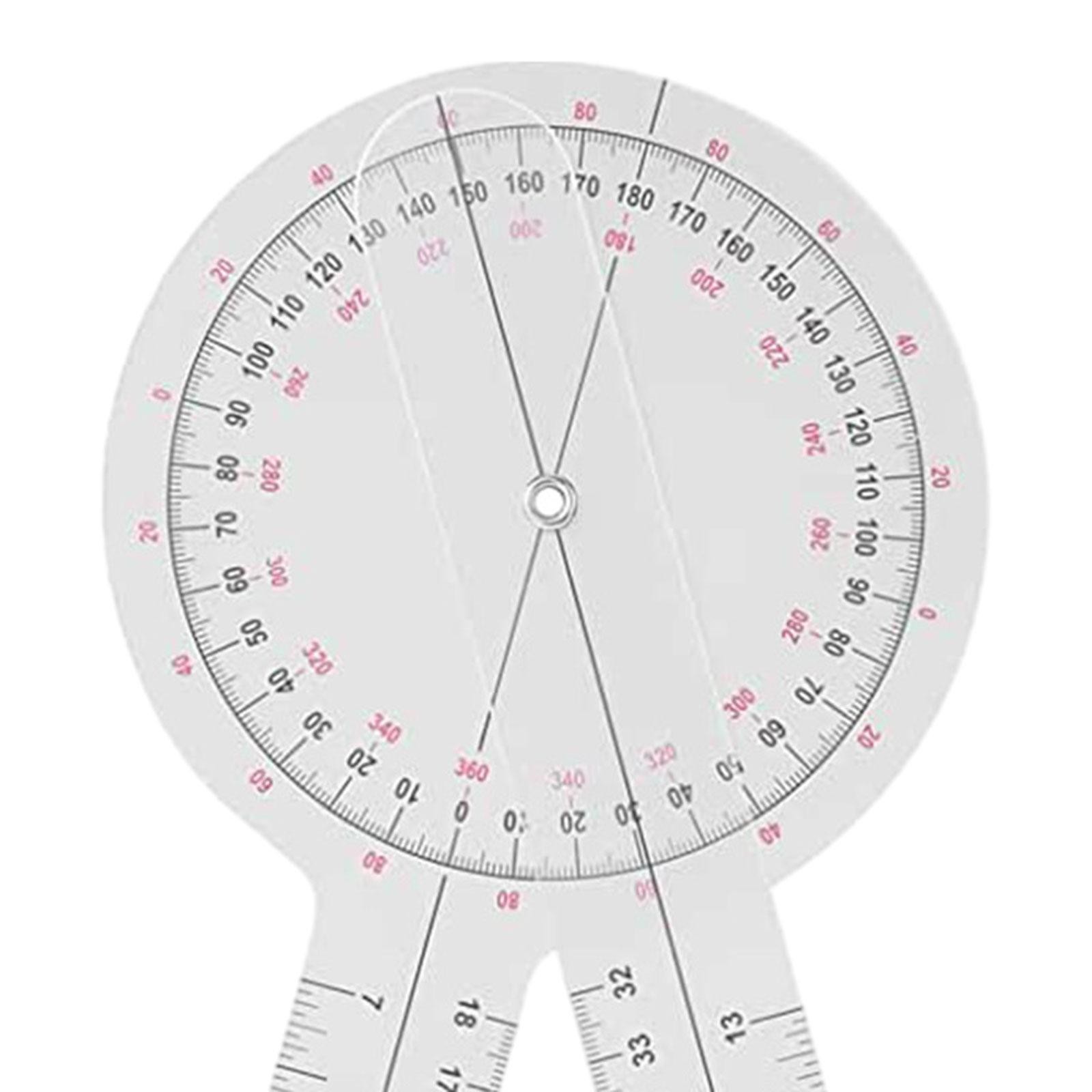 3Pcs Medical Spinal Angle Ruler Goniometer Measuring Ruler Ruler Physical Angle