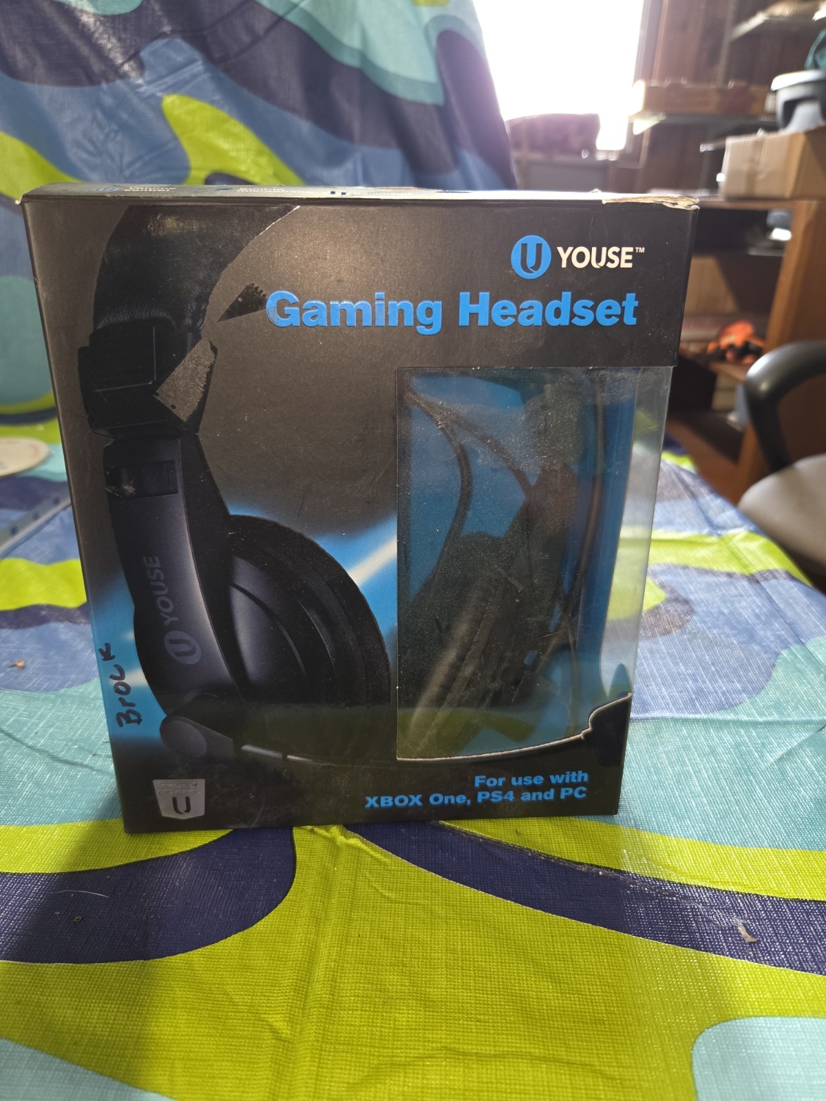 U Youse Adjustable Headband Gaming Headset & Mic for XBOX ONE PS4 PC Fortnite