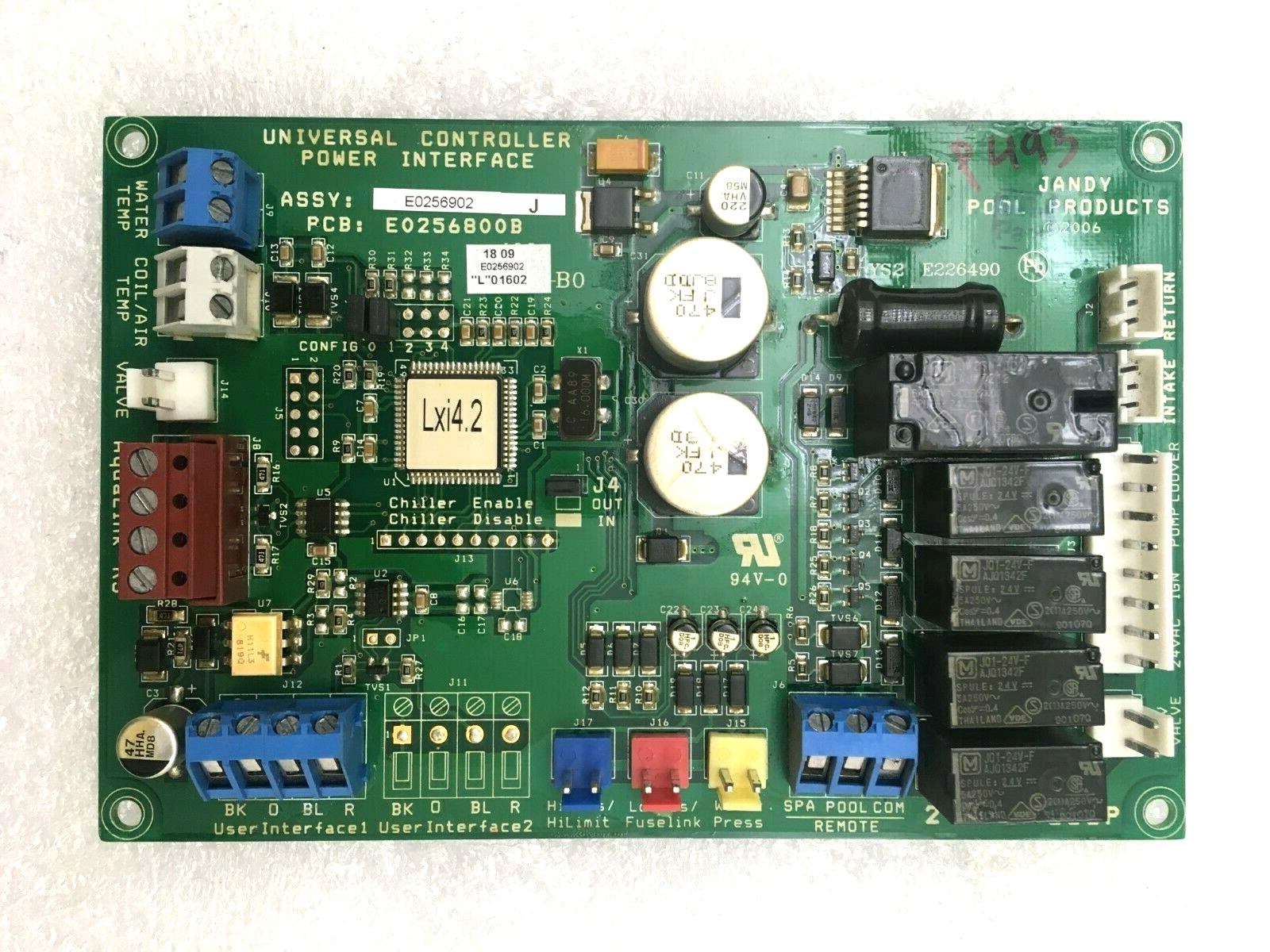 JANDY E0256902 J Universal Controller Power Interface E0256800B LXi4.2 #P493