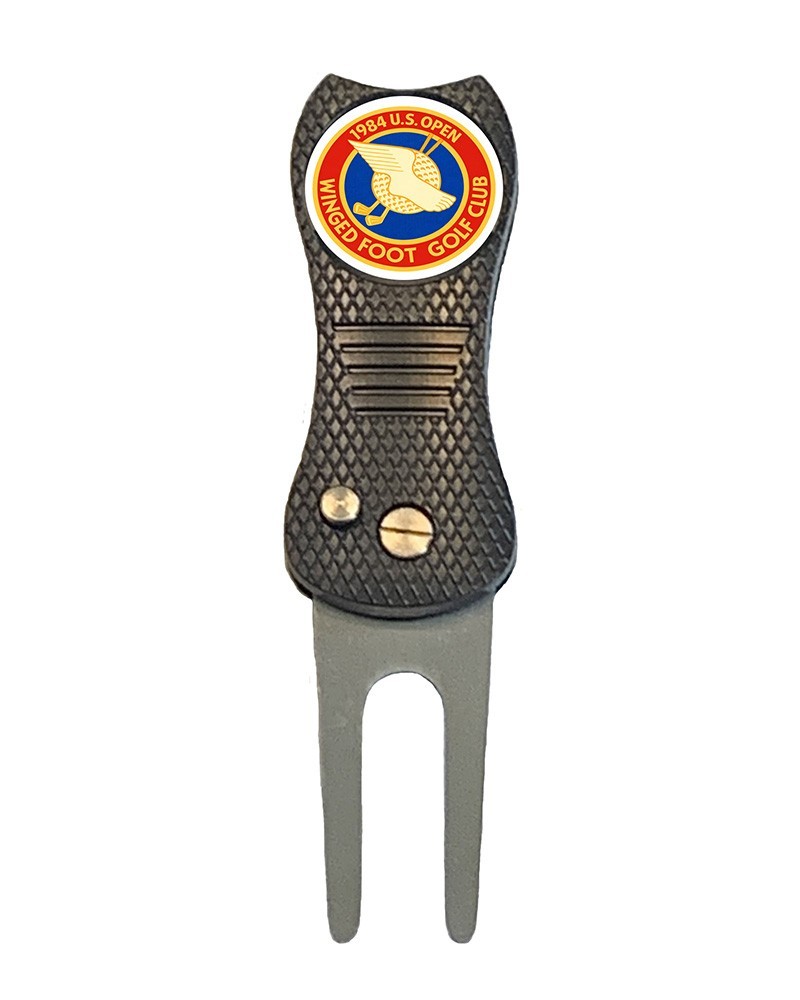 1984 US Open Winged Foot Golf Ball Marker w/ Premium Switchblade Divot Tool