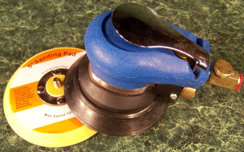 5" AIR PALM RANDOM ORBITAL Finishing Sander Hook and Loop Pad Swirl Free Finish
