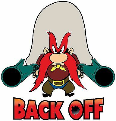 BACK OFF BIKER HOT ROD RAT FINK MOTORCYCLES TOOLS GUNS STICKER