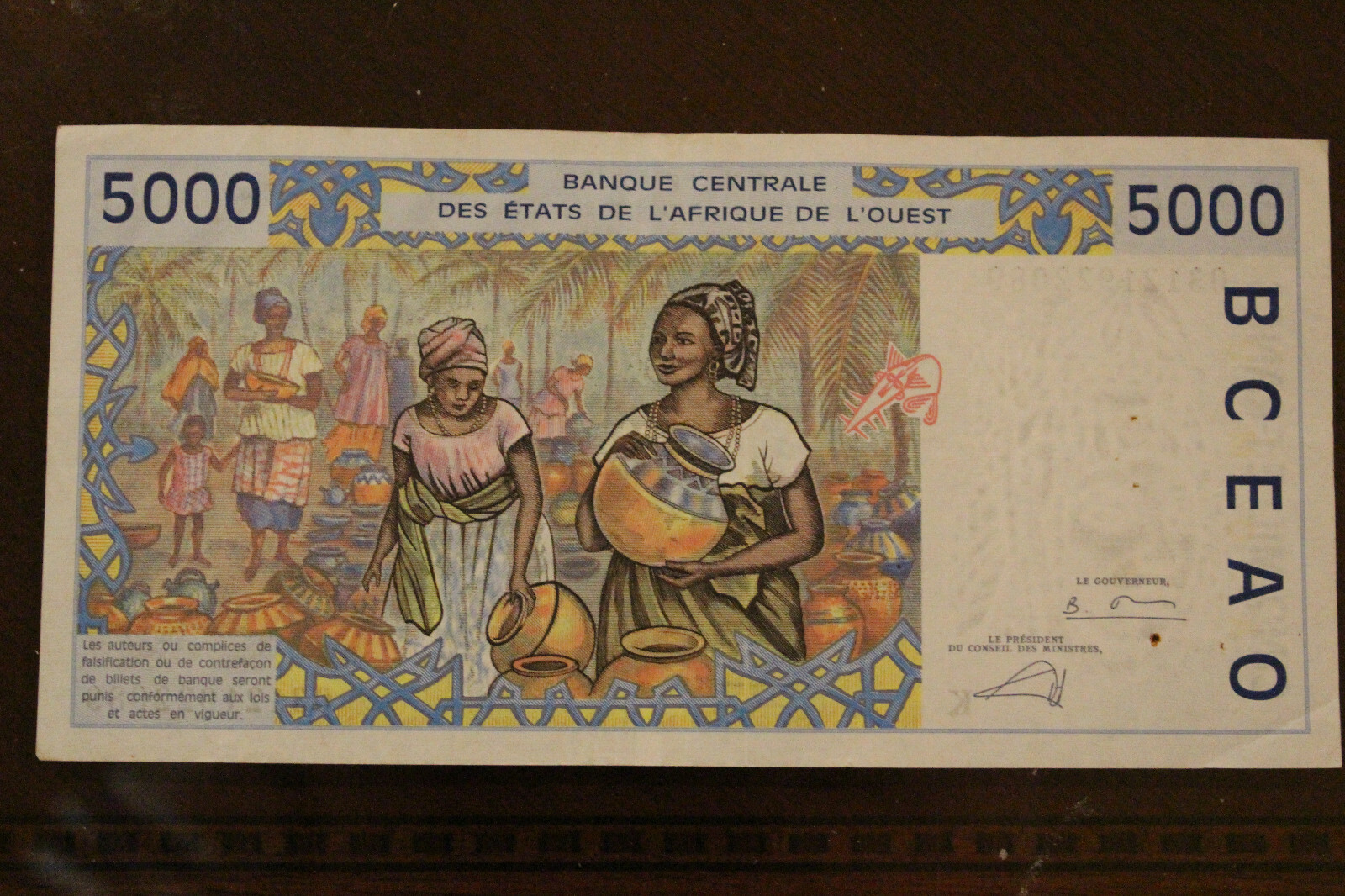WEST AFRICAN STATES 5000 Francs