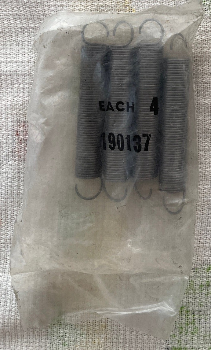 NEW AB Dick   4 SPRINGS  -  TAIL CLAMP TO CYLINDER   P 98213 / A 190137 OEM PART