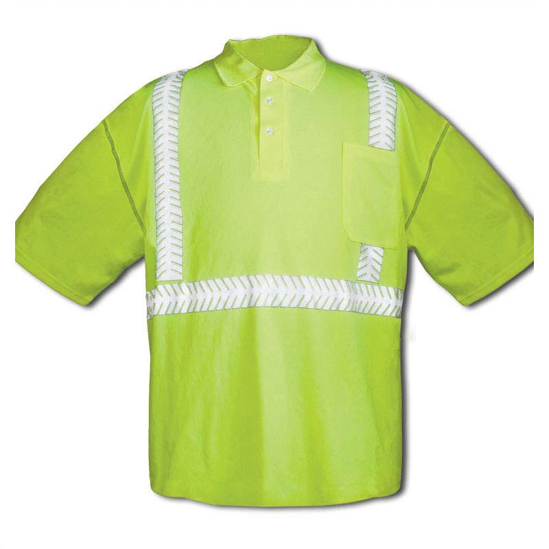 Forester Hi-Vis Class 2 Short Sleeve Polo Shirt - Safety Green