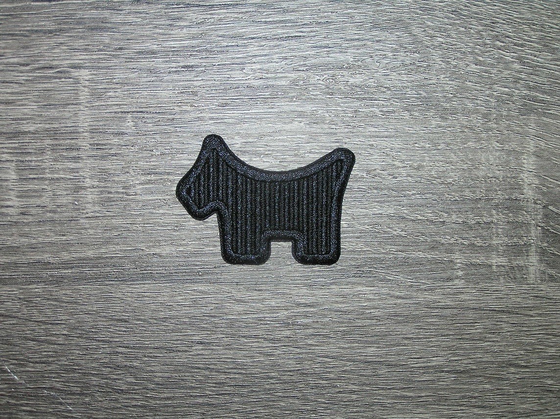 Pro Golf Black/Black Embroidered Iron On Patch 2.25" x 1.75"