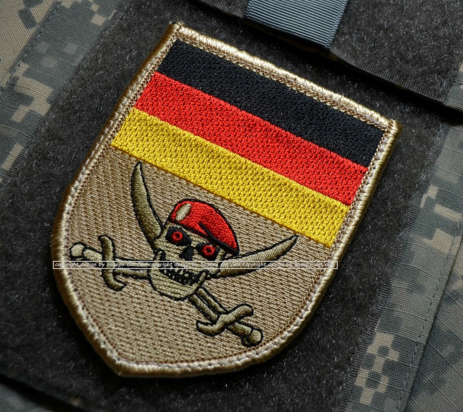 NATO ISAF JSOC JTF SFG DAESH BASHER JTF2 SAS KSK vêlkrö INSIGNIA: GERMAN SKULL