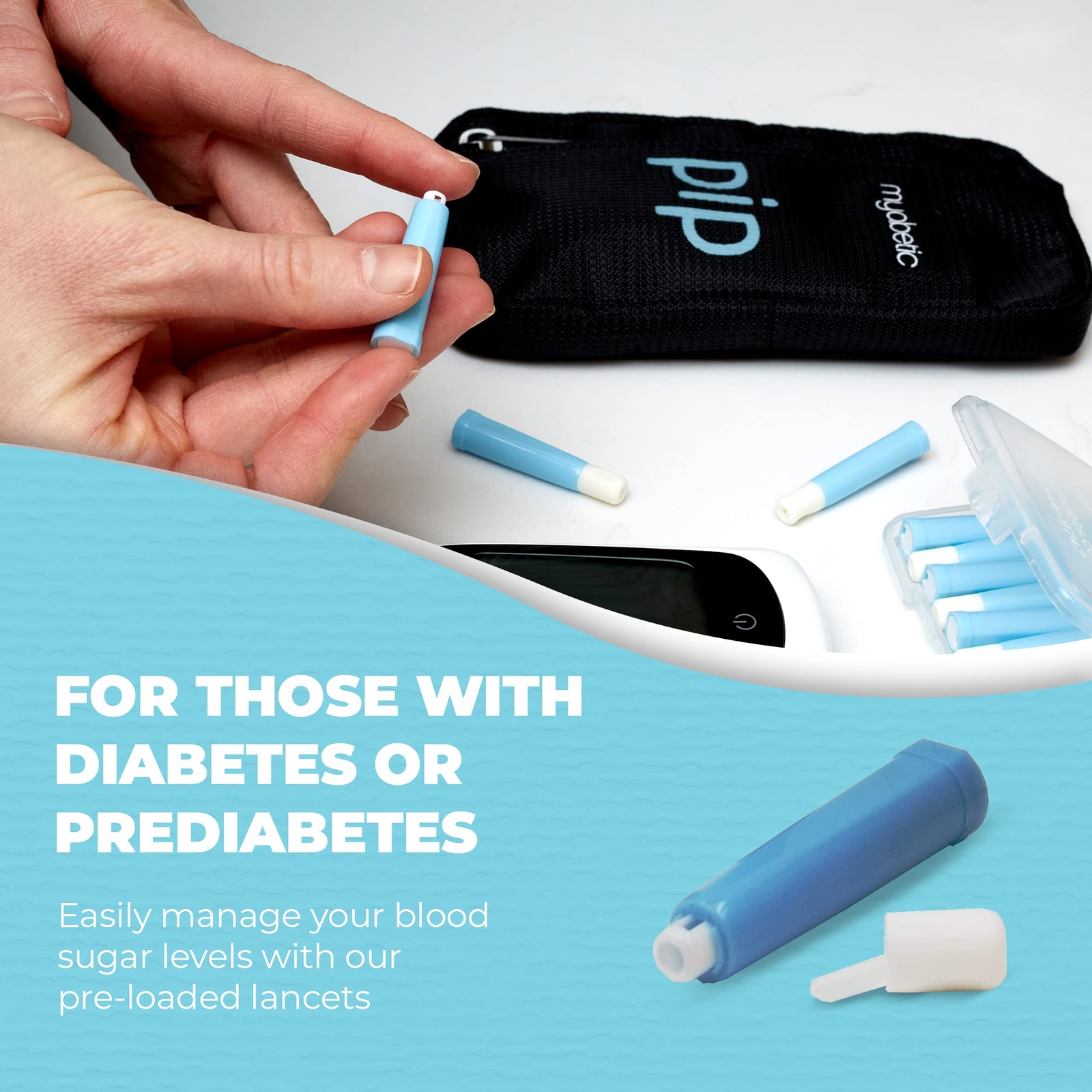 100 Lancets | All-in-One 30G-1.0mm Diabetes Safety Lancets | Ultra-Sensitive ...