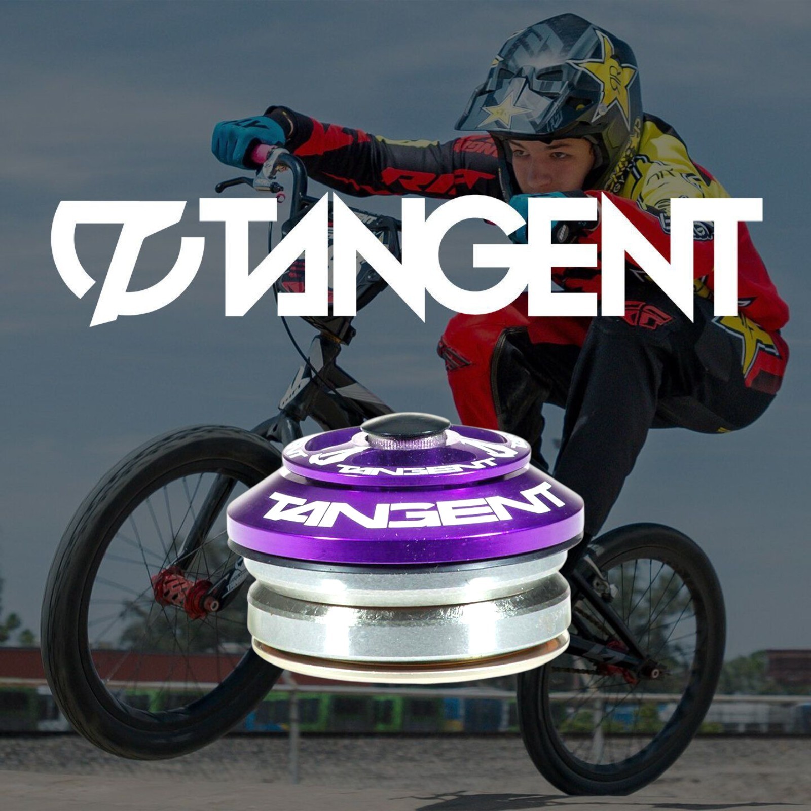 TANGENT INTEGRATED HEADSET 1" PURPLE