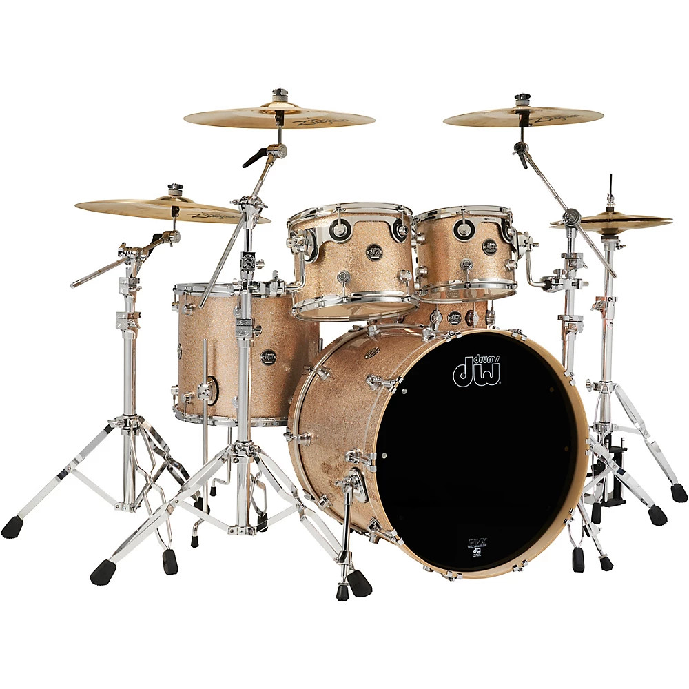 DW 5-Piece Performance Series Shell Pack 22 in. Bass and Snare Bermuda Sparkle