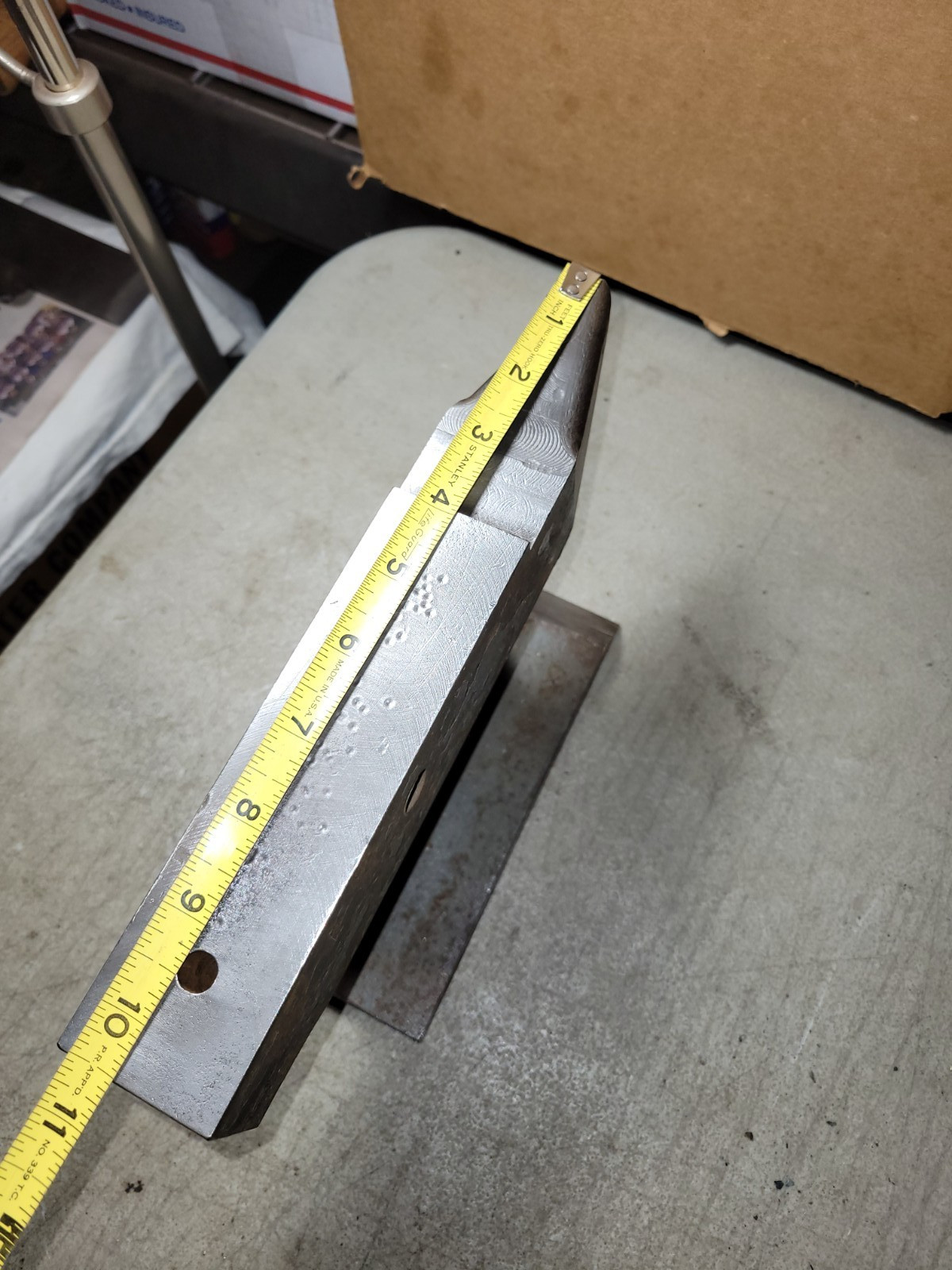 Vintage User/Artisan made bench top anvil 15 pound blacksmithing tool