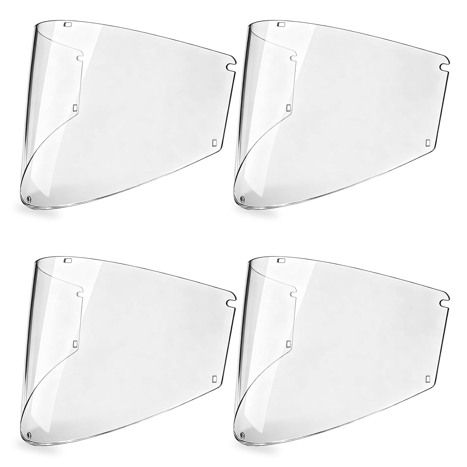 4 Pcs Face Shield Replacement Window for Premium Face Shield Mask, Protective Le