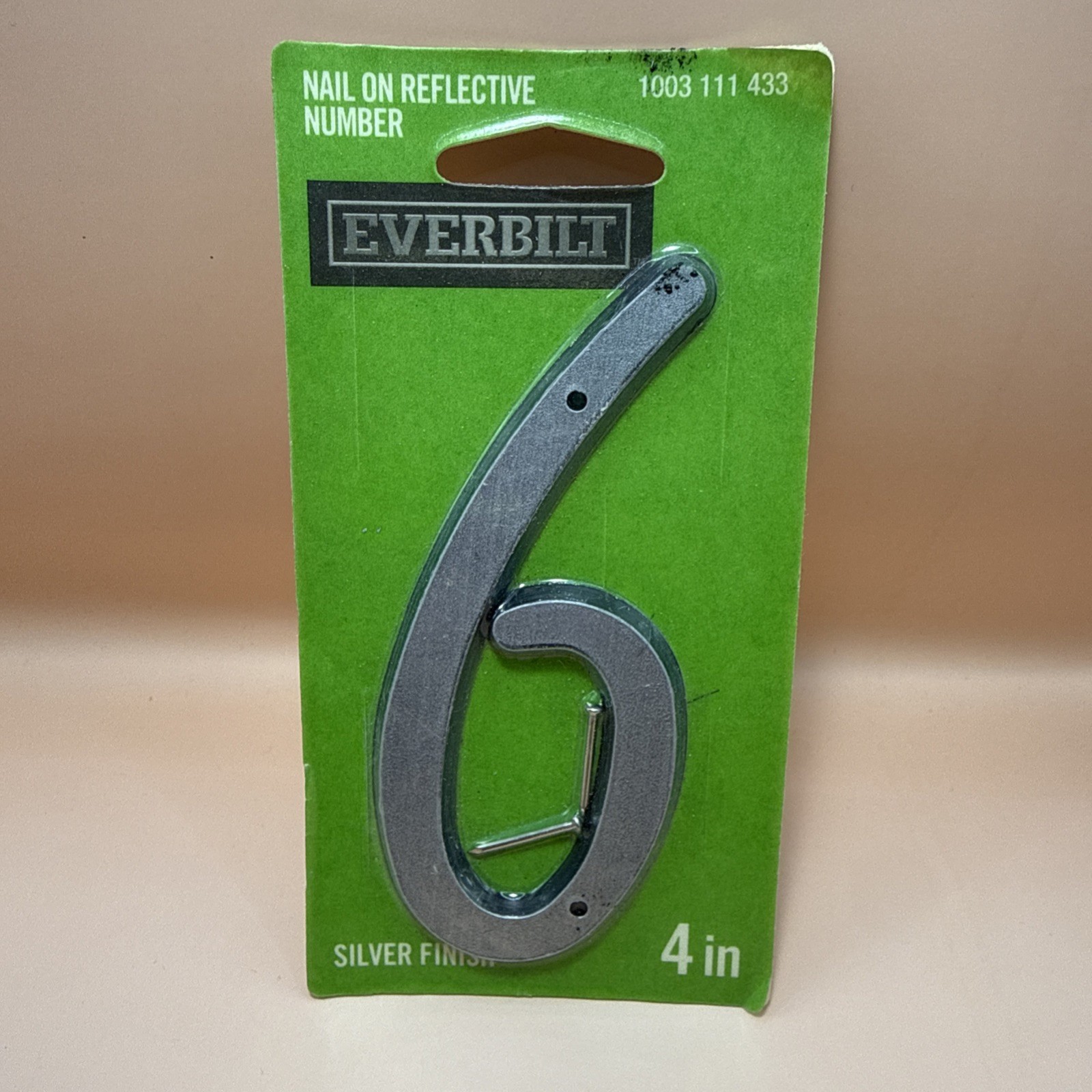 # 6 EVERBILT Nail On Reflective Silver Finish 4” NEW Number in Package #9