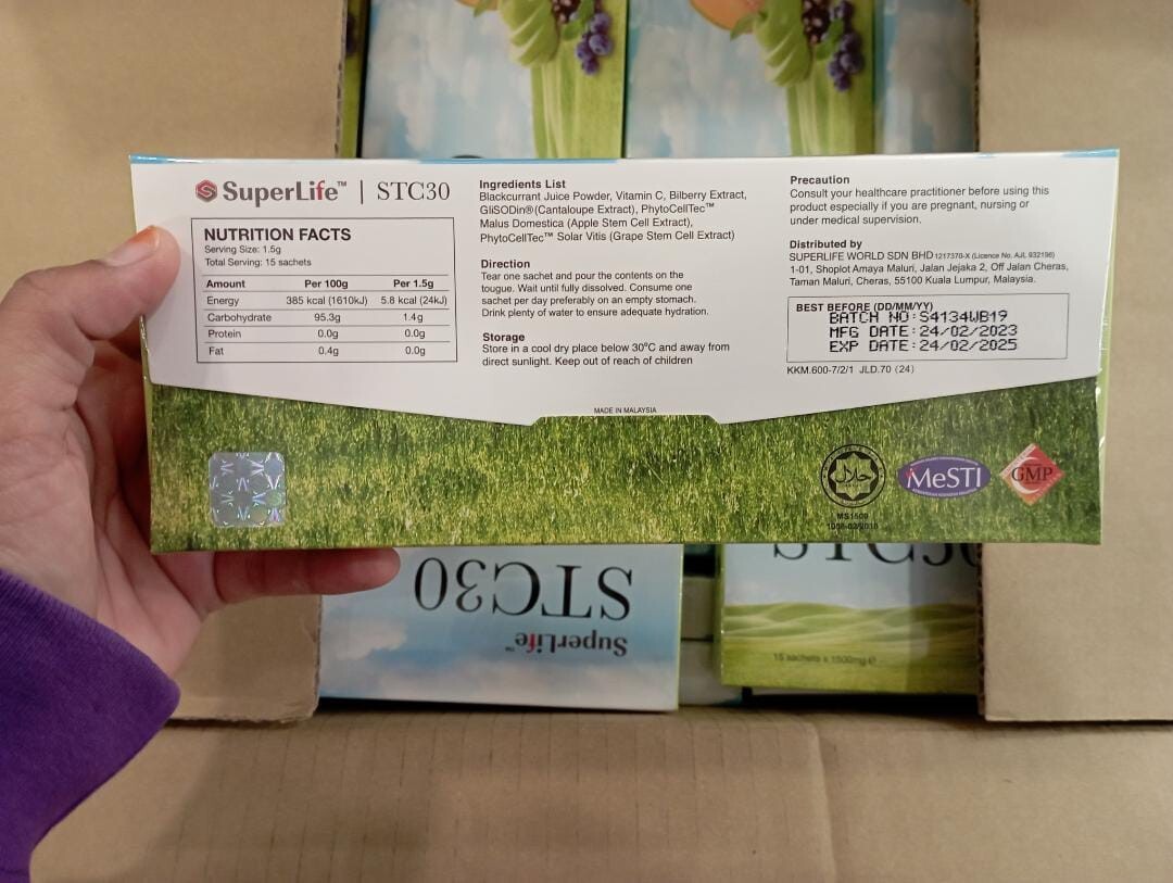 2 Boxes Superlife STC30 Supplement Stemcell Activator Vitamins for Men and Women
