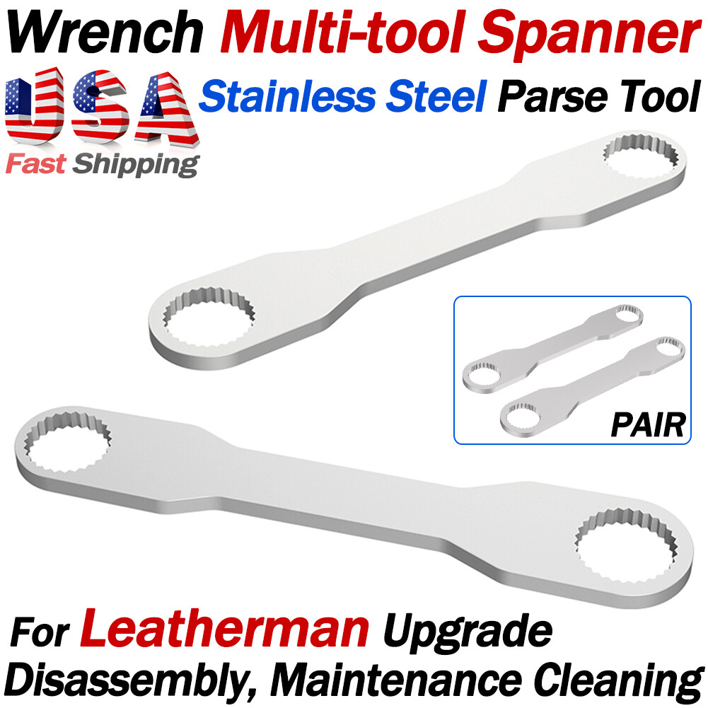 PAIR SLIM Steel Parse Wrench Multi-Tool Spanner for Leatherman Disassembly Tool