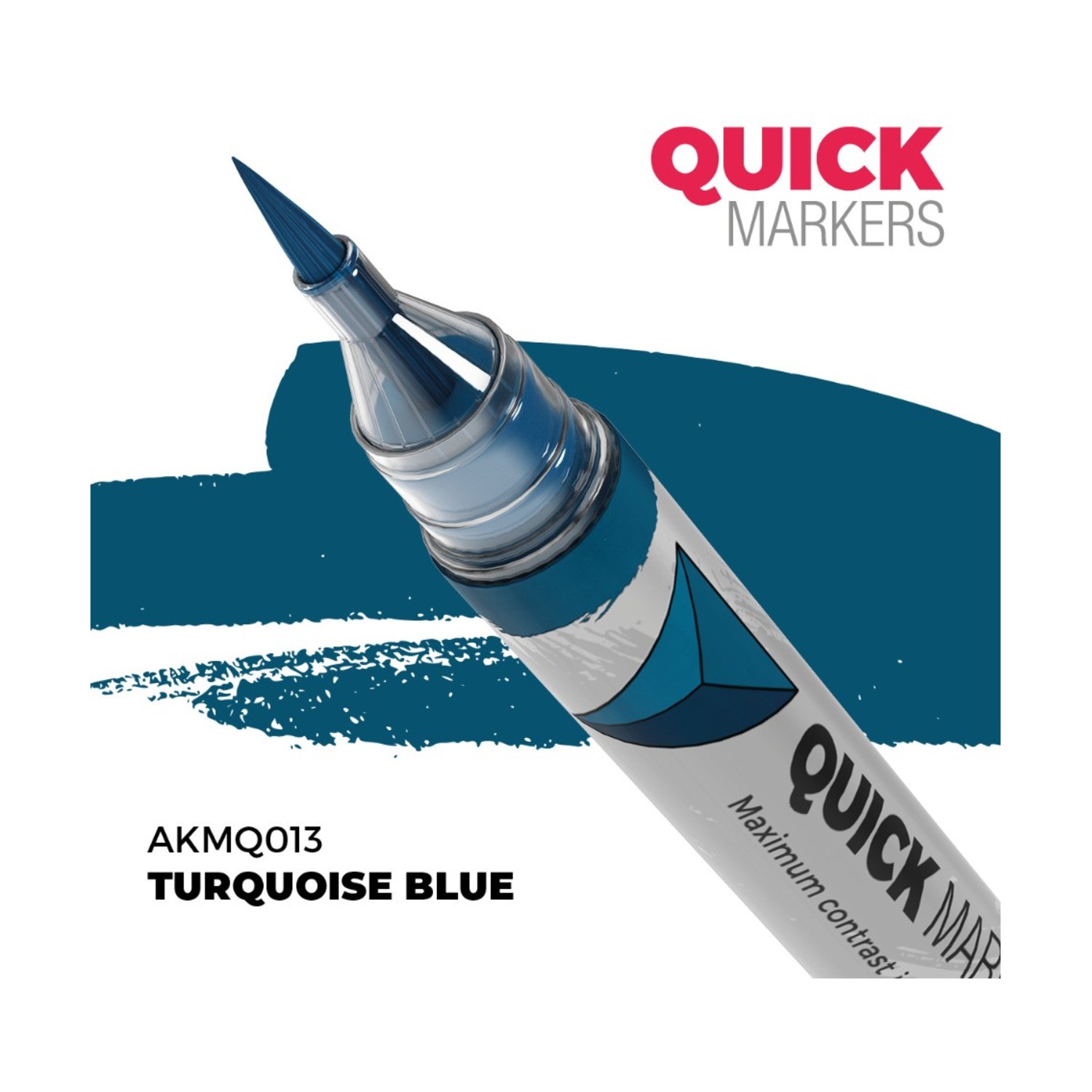 AK Paint Quick Markers Turquoise Blue New