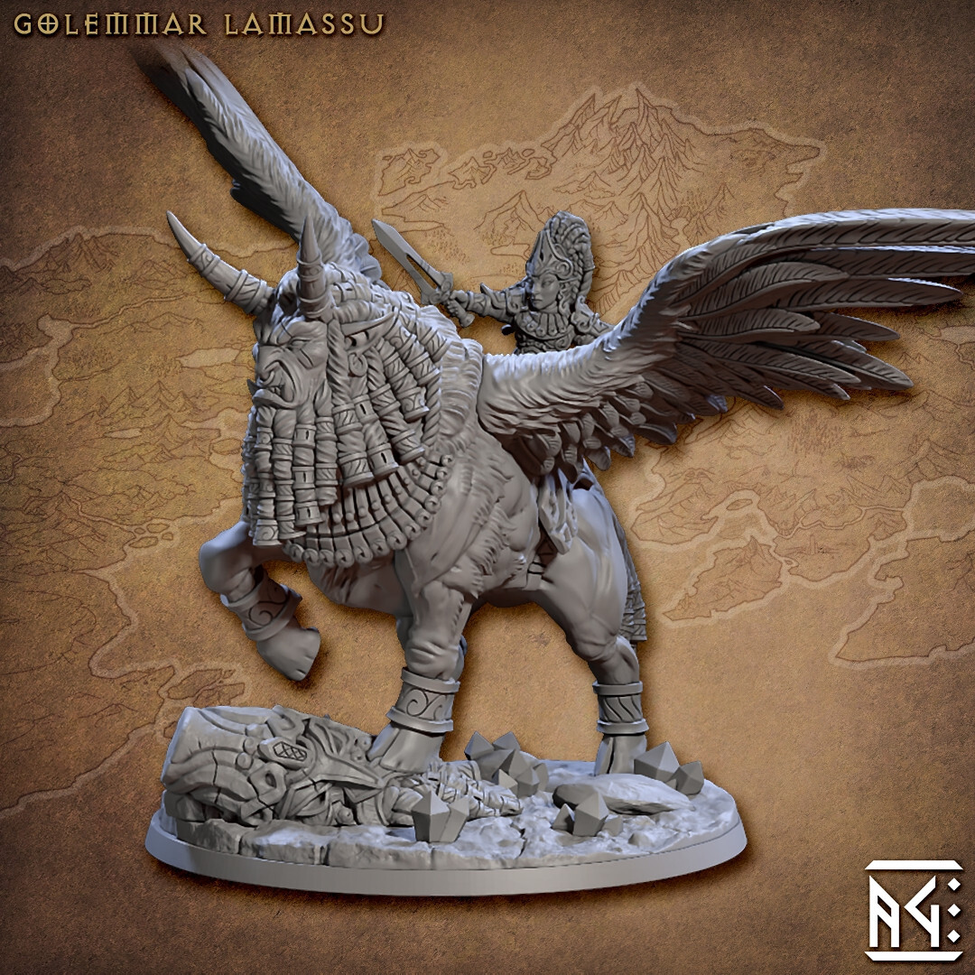 Gnome Hero Fighter on Flying Mount - Artisan Guild - Dungeons and Dragons