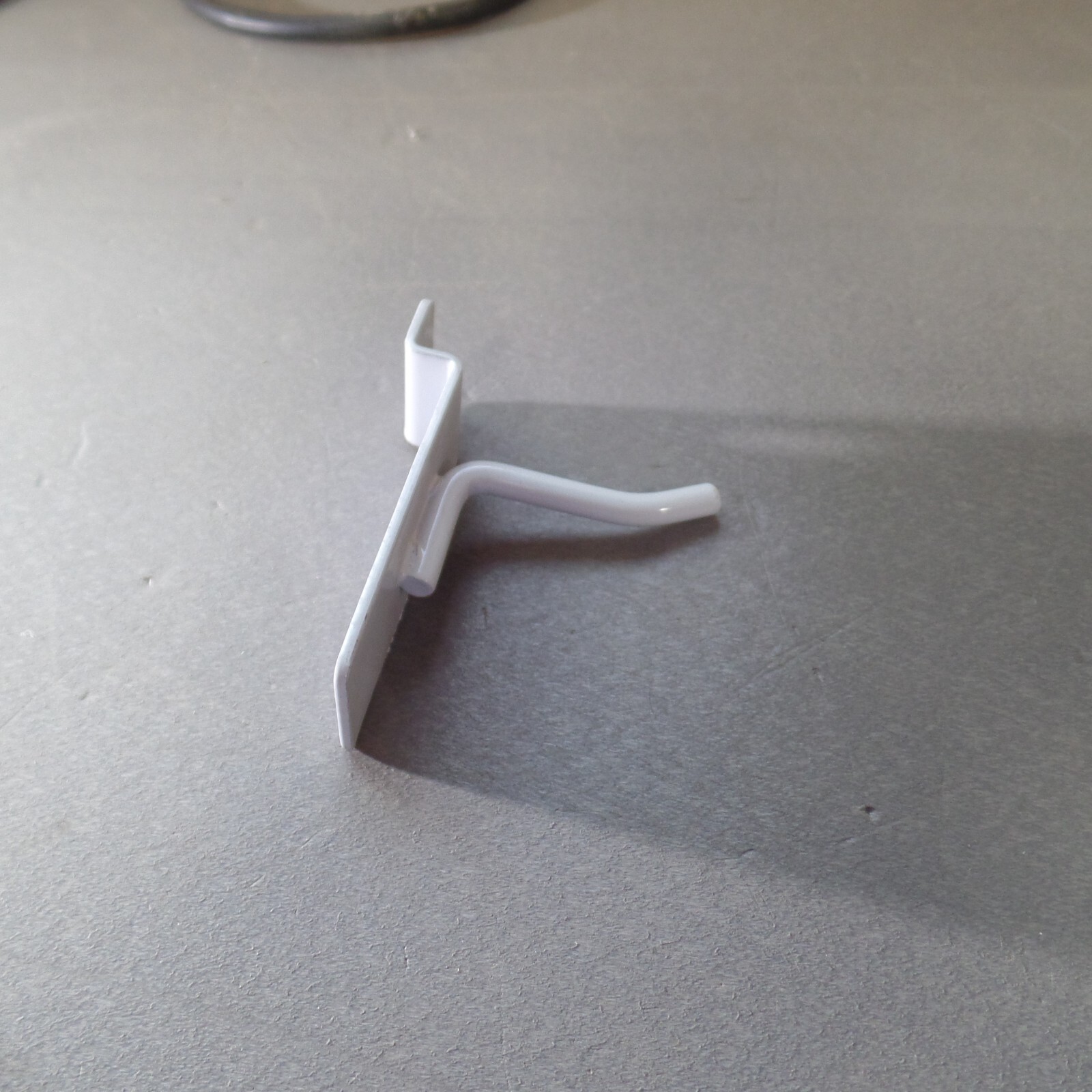 White Slat wall hooks 2" hook-peg (Sold as LOT of 80) Used in great Condition