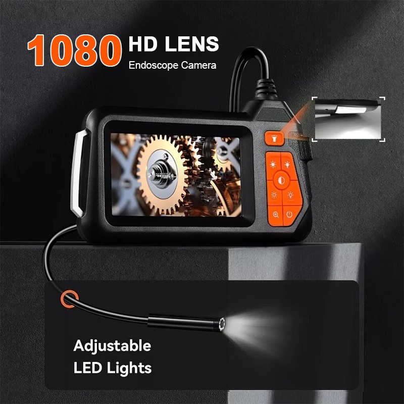 10M 4.3inch LED Industrial Endoscope Borescope 5.5mm Inspection Camera IP67