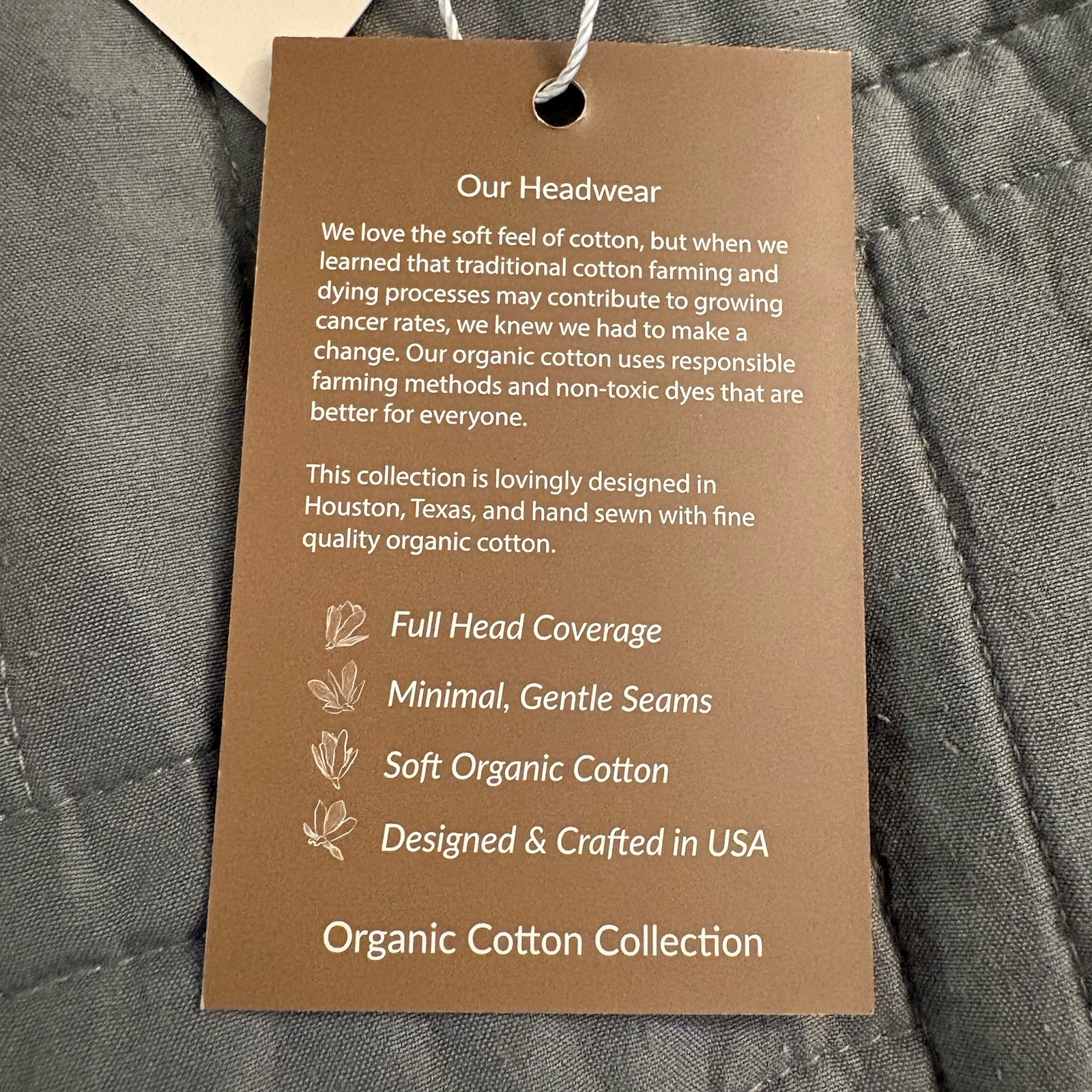 Cardani Headwear Headcover Unlimited Blue Cap NWT Organic Cotton Beanie