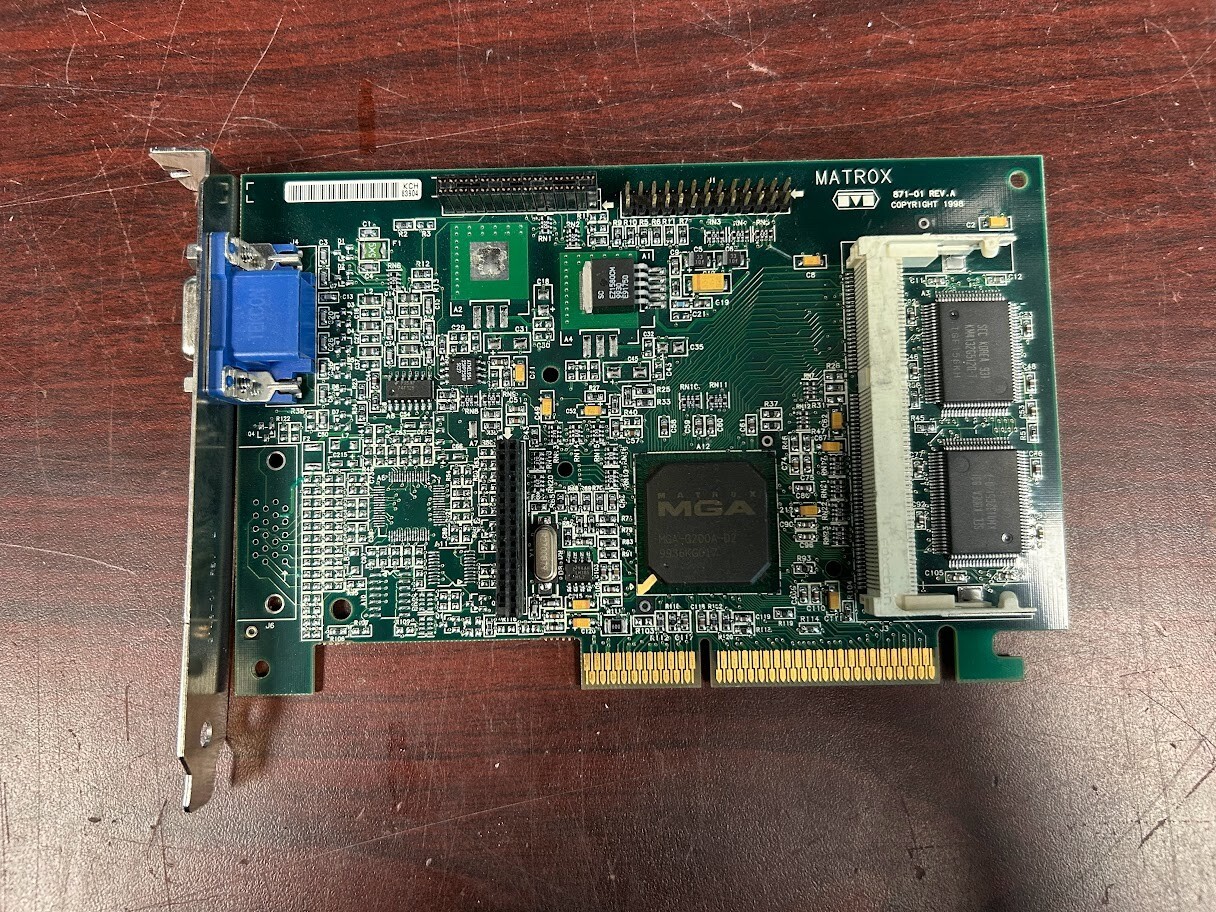HP Matrox G2+DMILA/8/HP AGP Video Card 871-01  #95