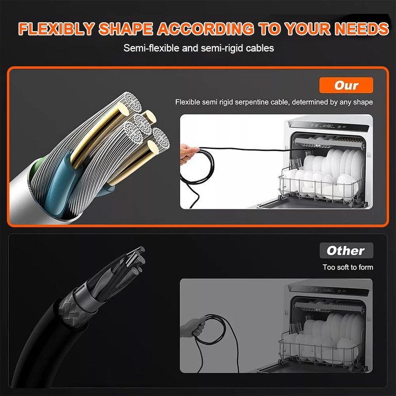 10M 4.3inch LED Industrial Endoscope Borescope 5.5mm Inspection Camera IP67