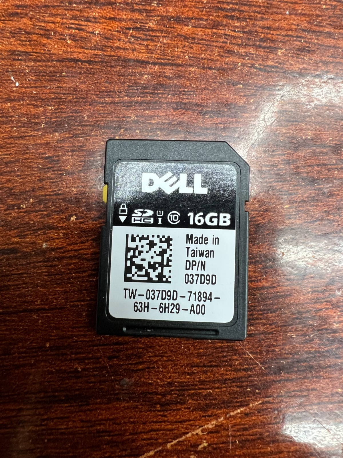 Dell 16GB iDRAC vFlash C10 SDHC SD Card Module 37D9D