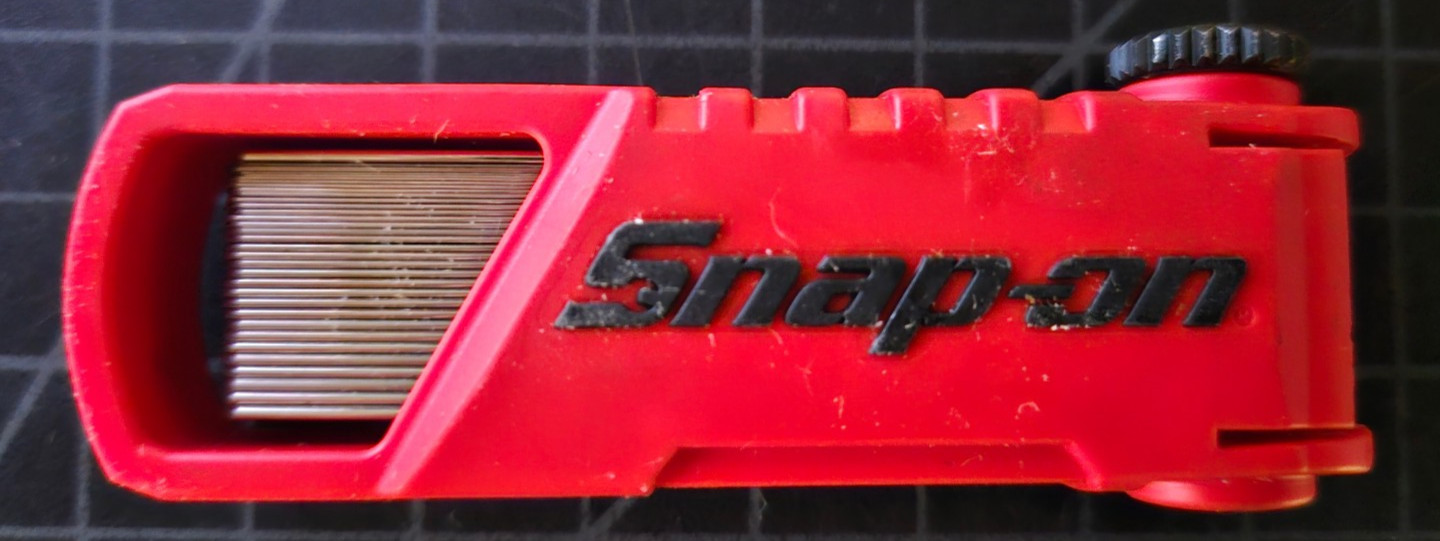Snap On FBST338 -38 Blade Feeler Gauge Straight Blades SAE/Metric RED USA NEW!