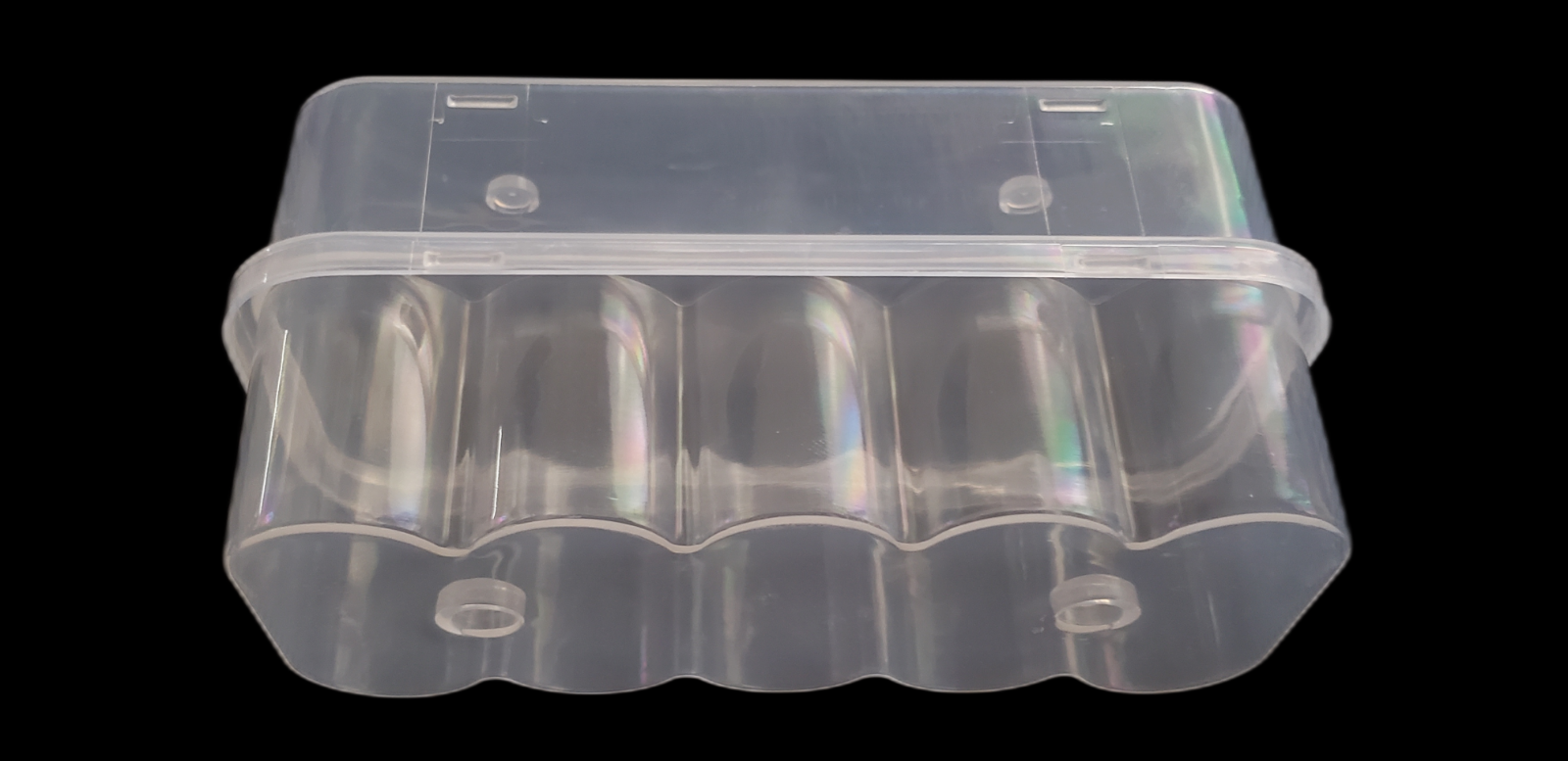 Clear Plastic 10 x 10mL Vial Storage Box Case