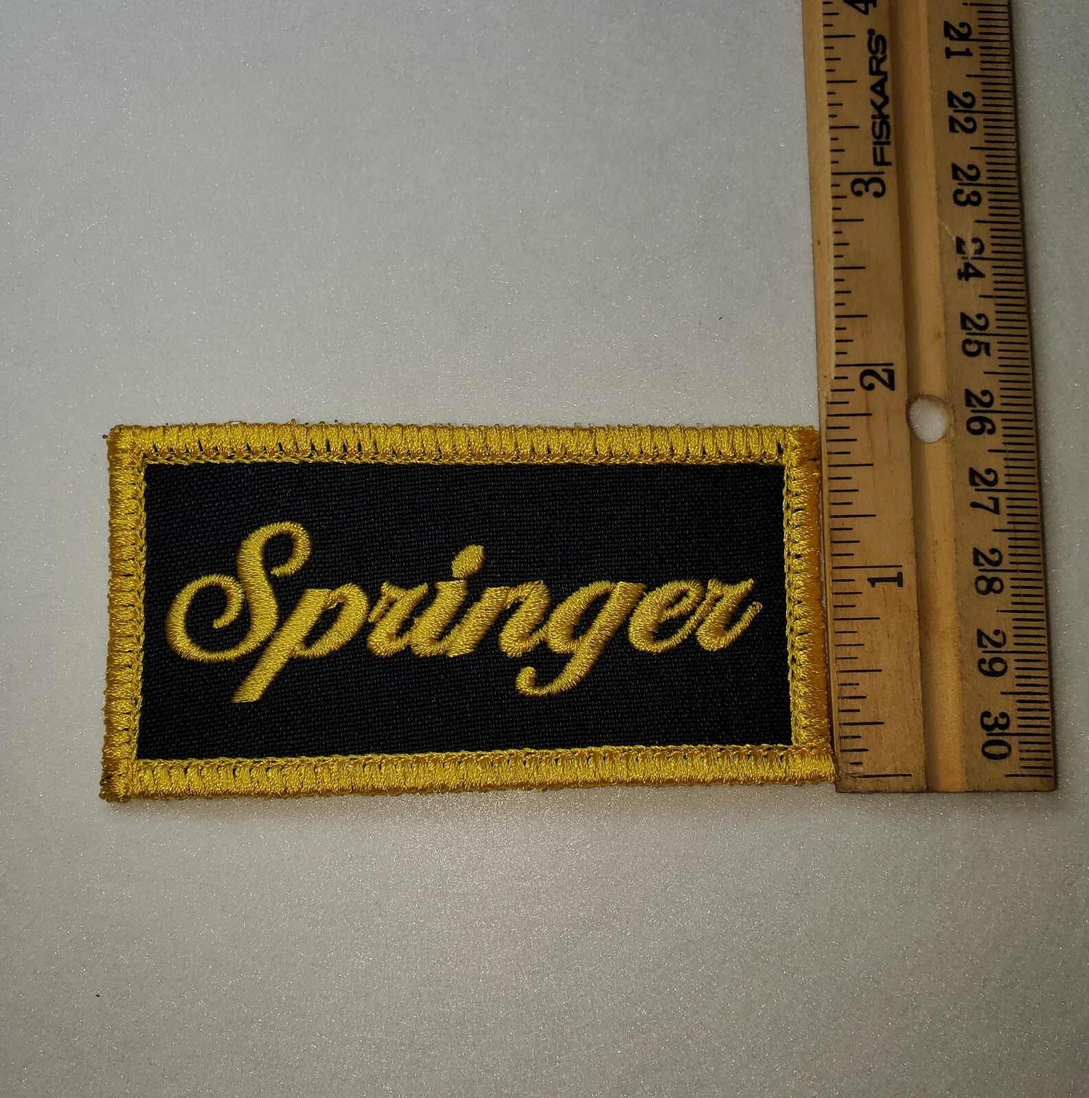SPRINGER biker patch motorcycle memorabilia