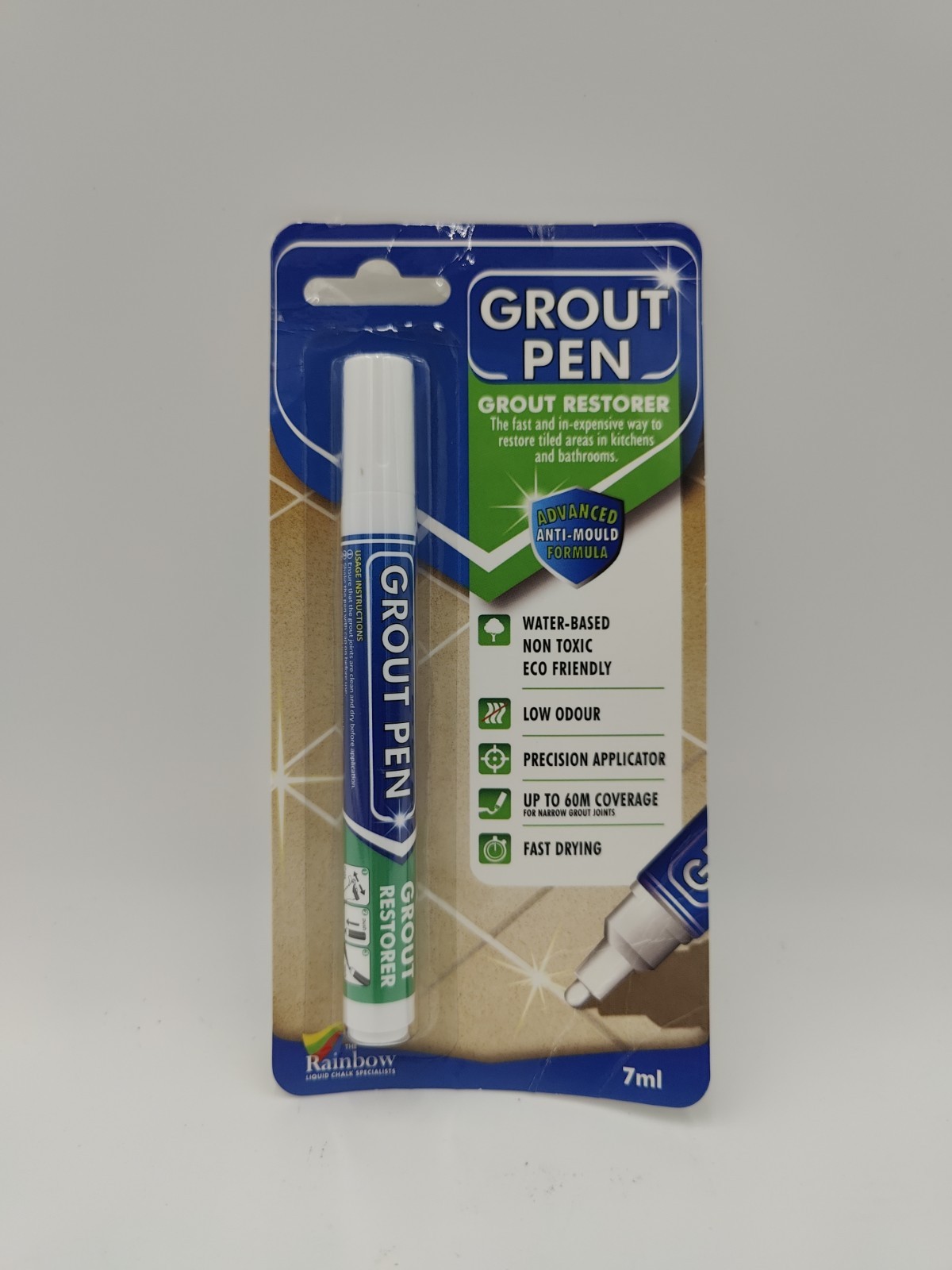 Grout Pen White Tile Paint Marker: Waterproof Tile Grout Colorant and Sealer Pen