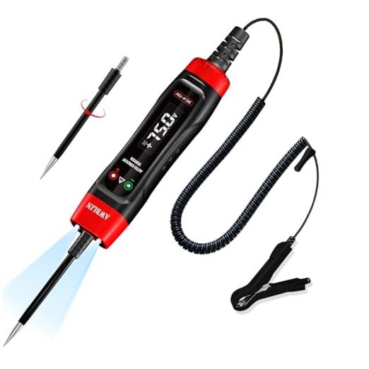4-75V DC Automotive Test Light with Buzzer Sound - LCD Digital Light Tester