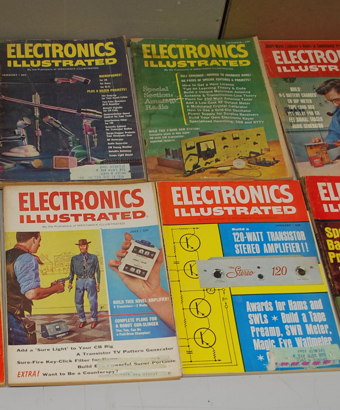 Rare Electronics Illustrated Magazine 10 Issues 1958-1964 Ships Worldwide