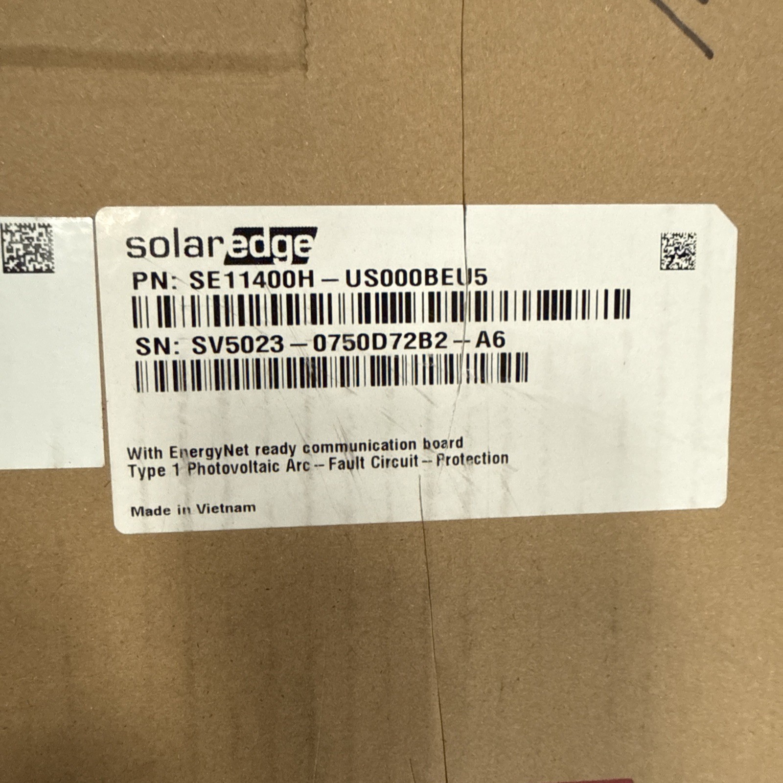 SolarEdge SE11400H-US000BEU5 11.4kW Home Wave Inverter New Sealed Box Single...