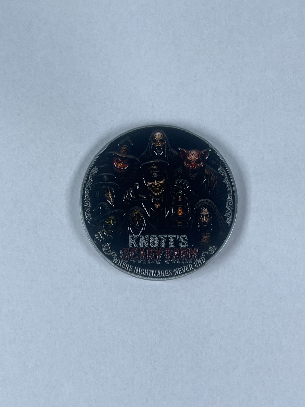 Custom Knott's Scary Farm Commeritive Challenge Coin First Aid/EMS
