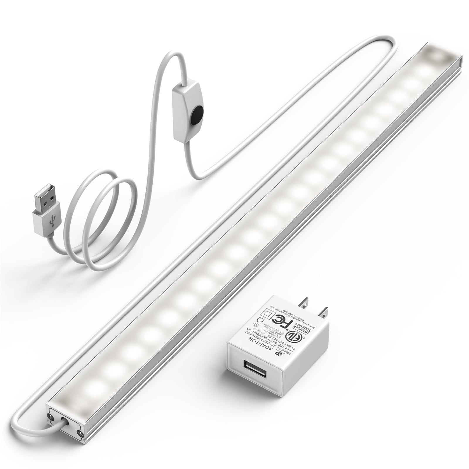 Under Cabinet Led Lighting, 12 Inch Light Strip Bar, Daylight White 5000K Dim...