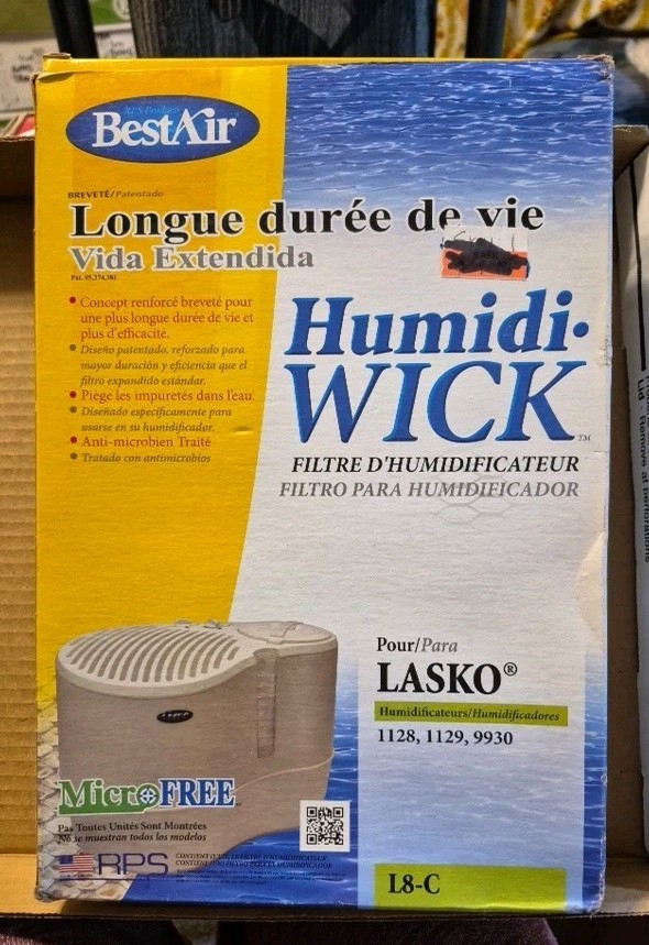 Best Air L8-C L8 Lasko 1128 & 1129 Anti-Microbial Humidifier Wick Filter