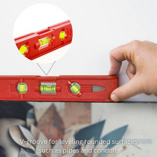 9 in. Magnetic Bubble Vial Torpedo Level