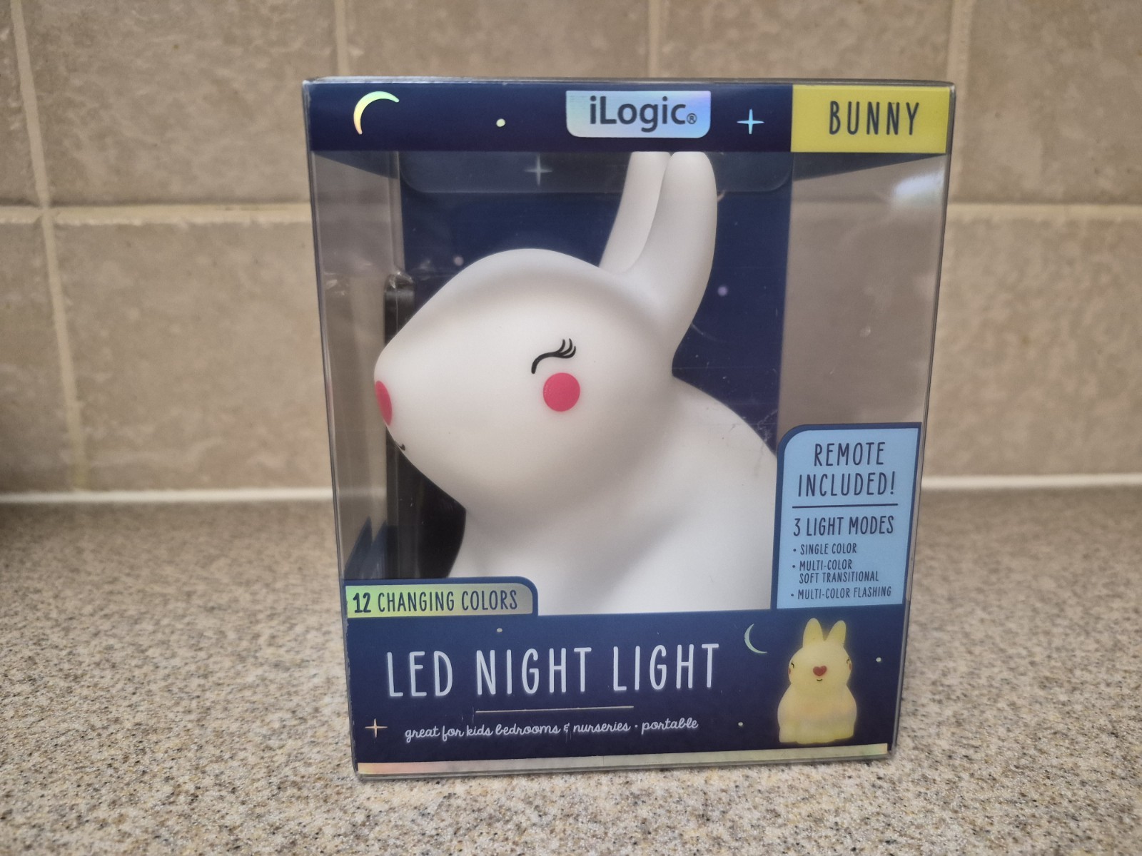 Ilogic 'Bunny' Led Night Light, 3 Light Modes, 12 Changing Colors