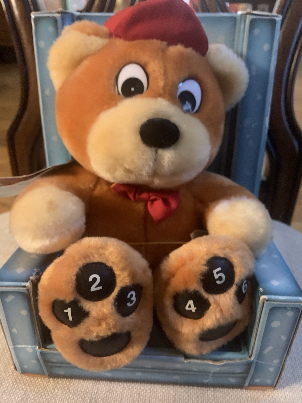 Baby Bears Read Along Goldilocks and the Three Bears Book Chair Teddy Bear Vtg