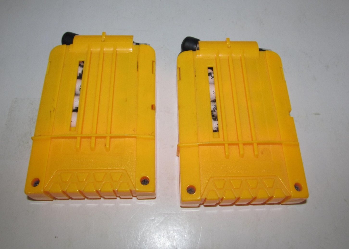 2 Nerf Dart Gun 6 Round N-Strike Elite Yellow Ammo Magazine Clip