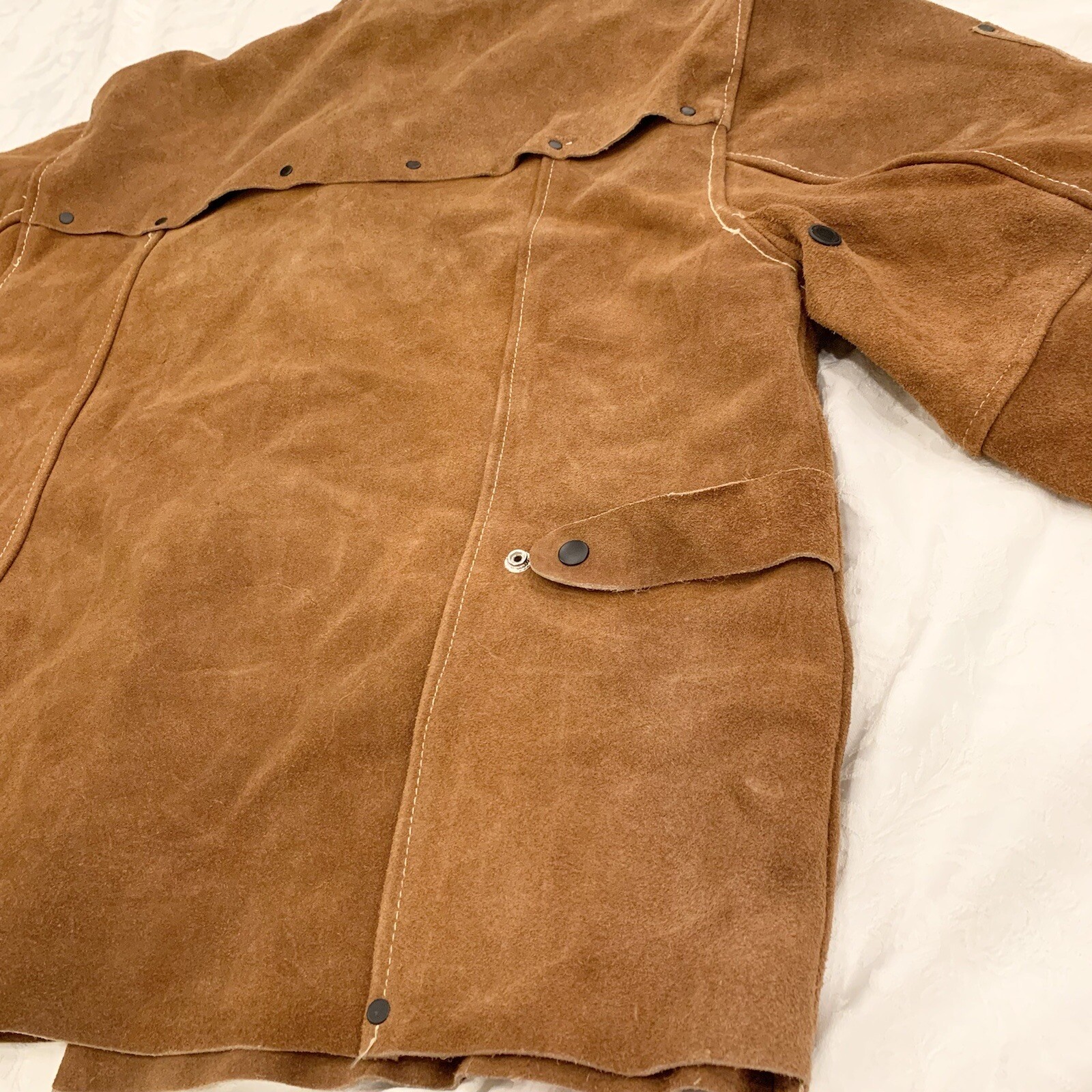 New- Condor 2Ag83 Welding Jacket, Brown, Leather, Xl