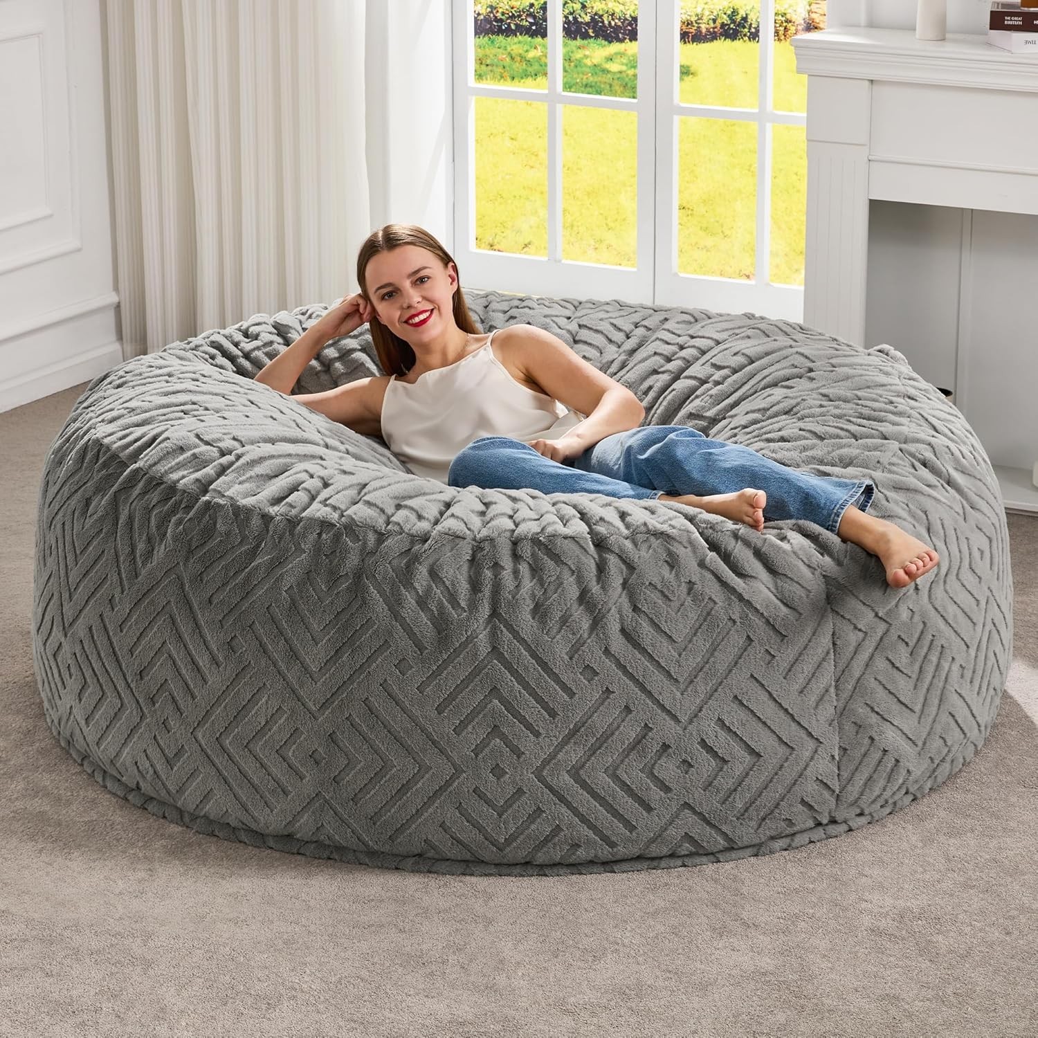 Bean Bag Chairs Adults Beanbag Chair with Filler Large Bean Bags with Fluffy